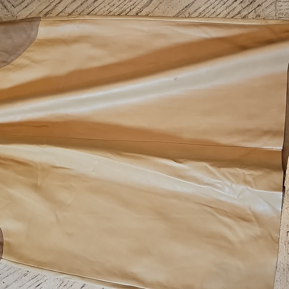 Tory Burch Tan Lamb Leather Dress Size 4 - Picture 8 of 10